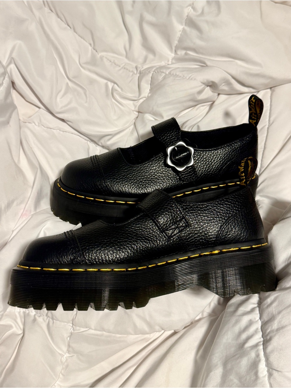 Dr. Martens Addina Flower Buckle Leather Mary Jane Platform BRAND NEW NEVER WORN - Picture 5 of 13